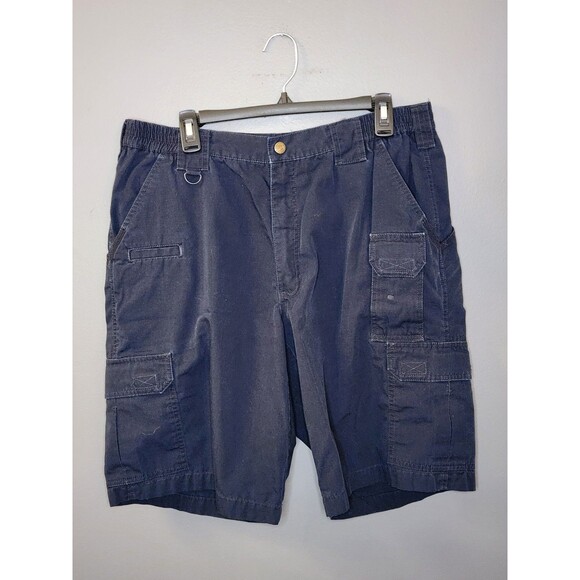 5.11 Tactical Taclite Pro Ripstop Shorts Men's 34 Navy Blue Cargo 11" Lot Of 2 - Picture 4 of 11